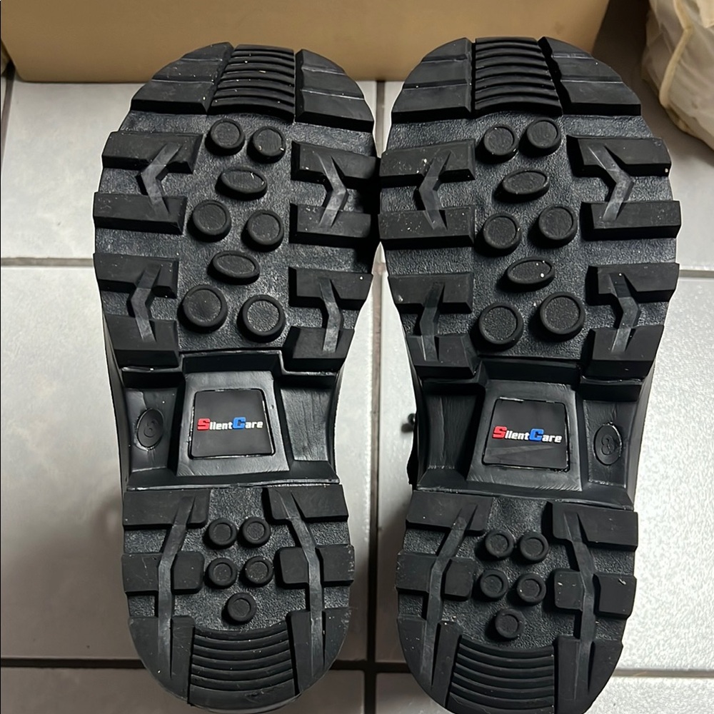 SilentCare Black Rugged Boots